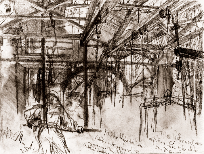  Adolpyh Von Menzel —— 轧钢厂的车间